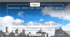 Desktop Screenshot of caerrhunhall.co.uk